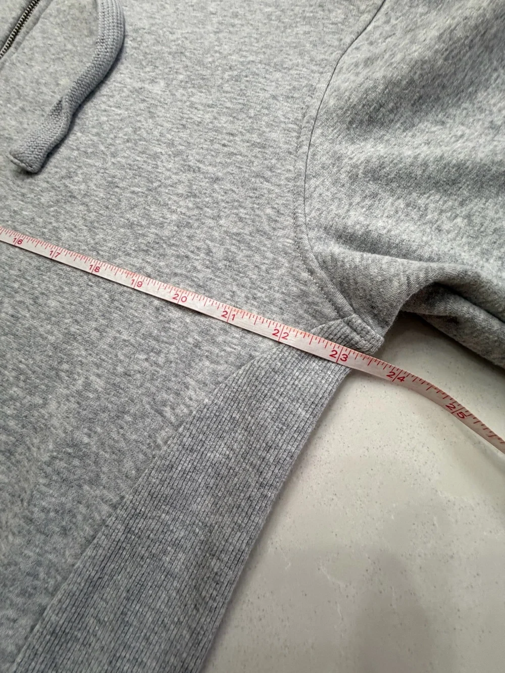 UGG Elliot Men’s Size L Grey Full Zip Fleece Hoodie w/ Ribbed Side Panels